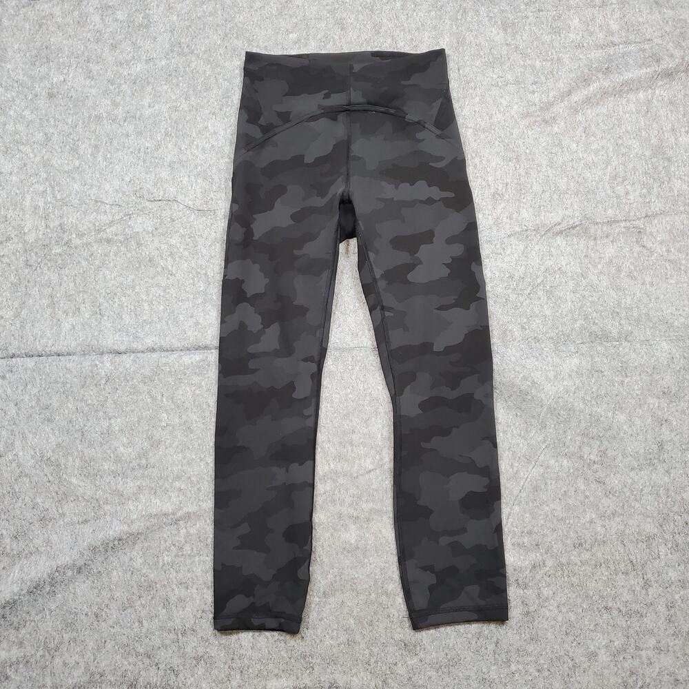 Lululemon Leggings Womens 4 InStill High Rise 22" Heritage 365 Camo Deep Coal